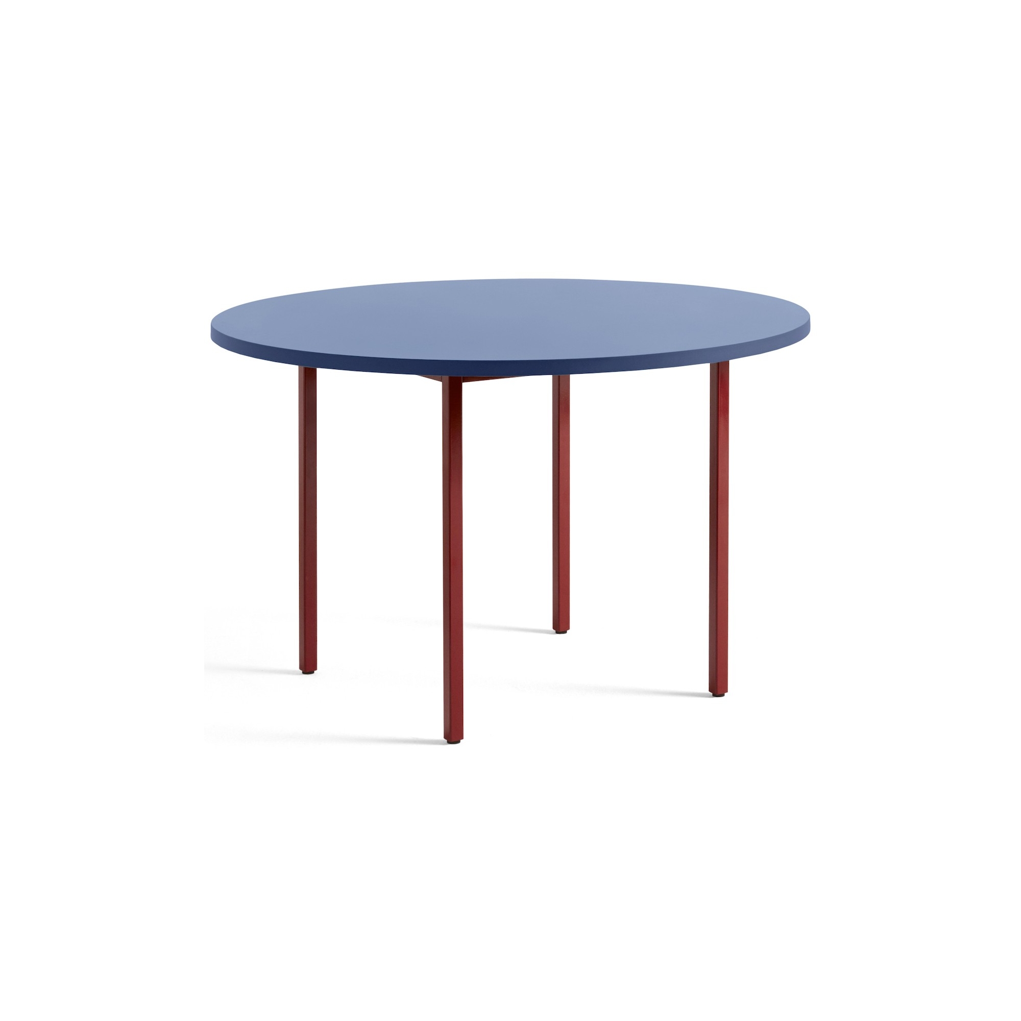 bleu / marron-rouge - Ø120x74 cm - table TWO-COLOUR - HAY