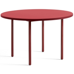 red / maroon-red - Ø120x74 cm - TWO-COLOUR table - HAY