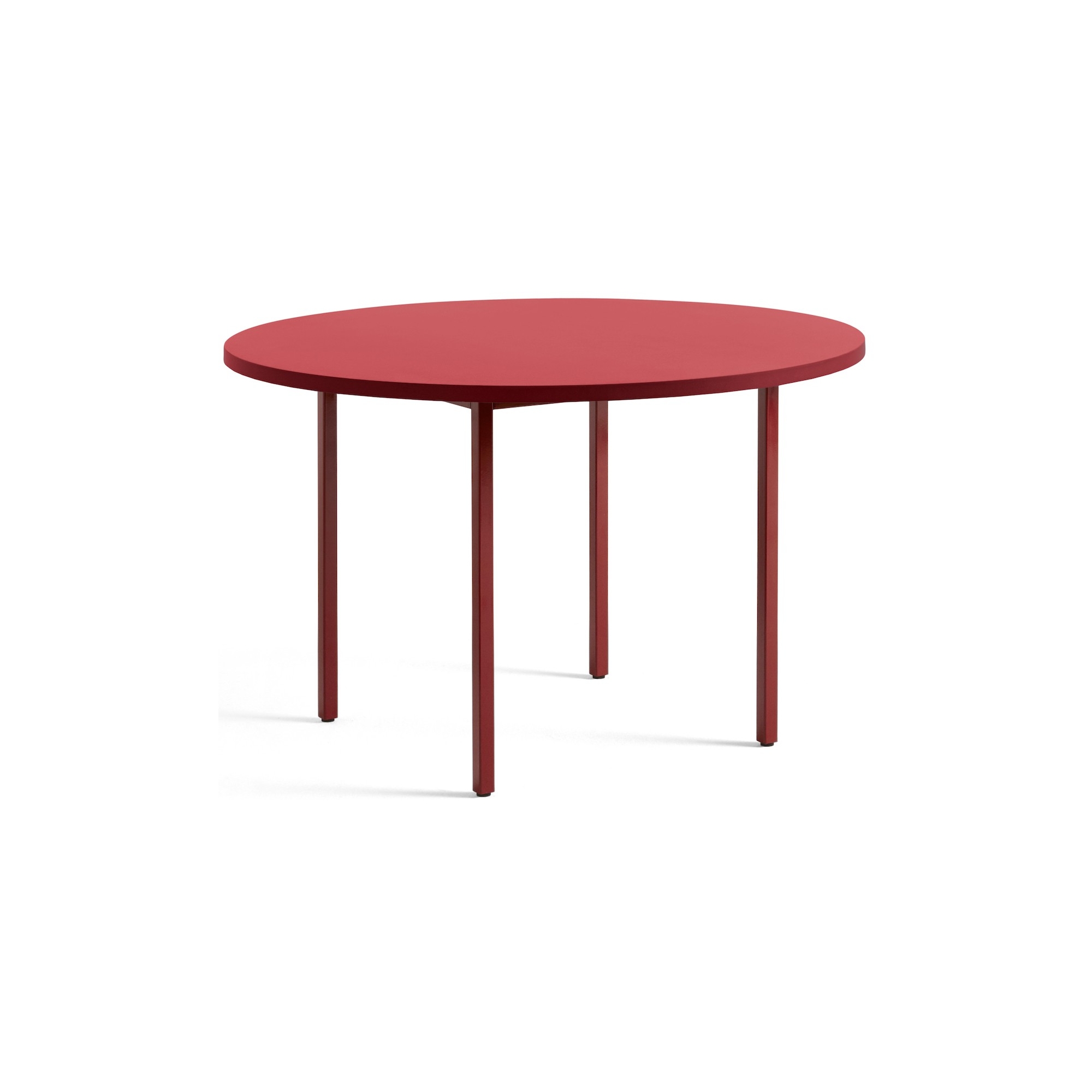 red / maroon-red - Ø120x74 cm - TWO-COLOUR table - HAY