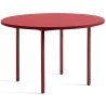 rouge / marron-rouge - Ø120x74 cm - table TWO-COLOUR - HAY