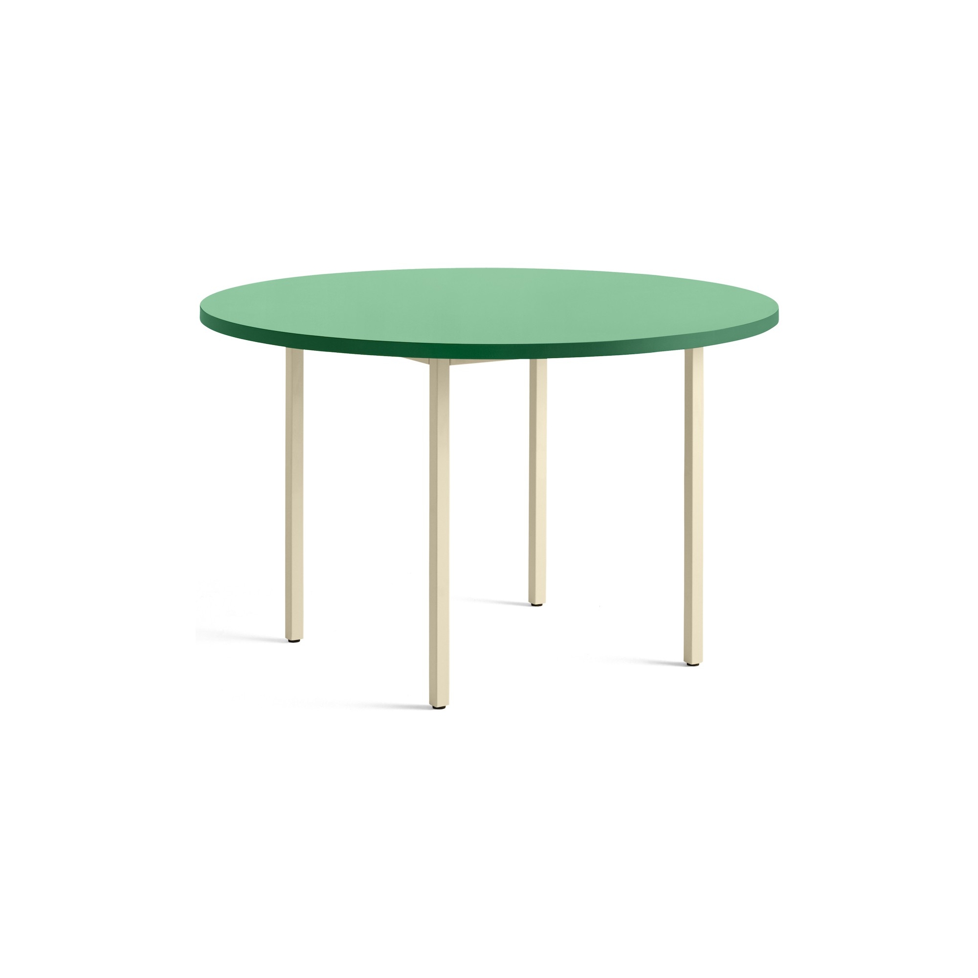 green / ivory - Ø120x74 cm - TWO-COLOUR table - HAY