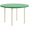 vert / ivoire - Ø120x74 cm - table TWO-COLOUR - HAY