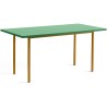 green / ochre - 160x82xH74 cm - TWO-COLOUR table - HAY