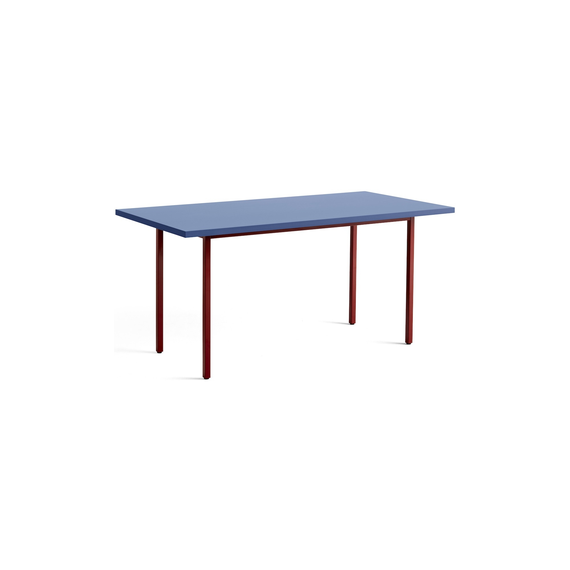 bleu / marron-rouge - 160x82xH74 cm - table TWO-COLOUR - HAY