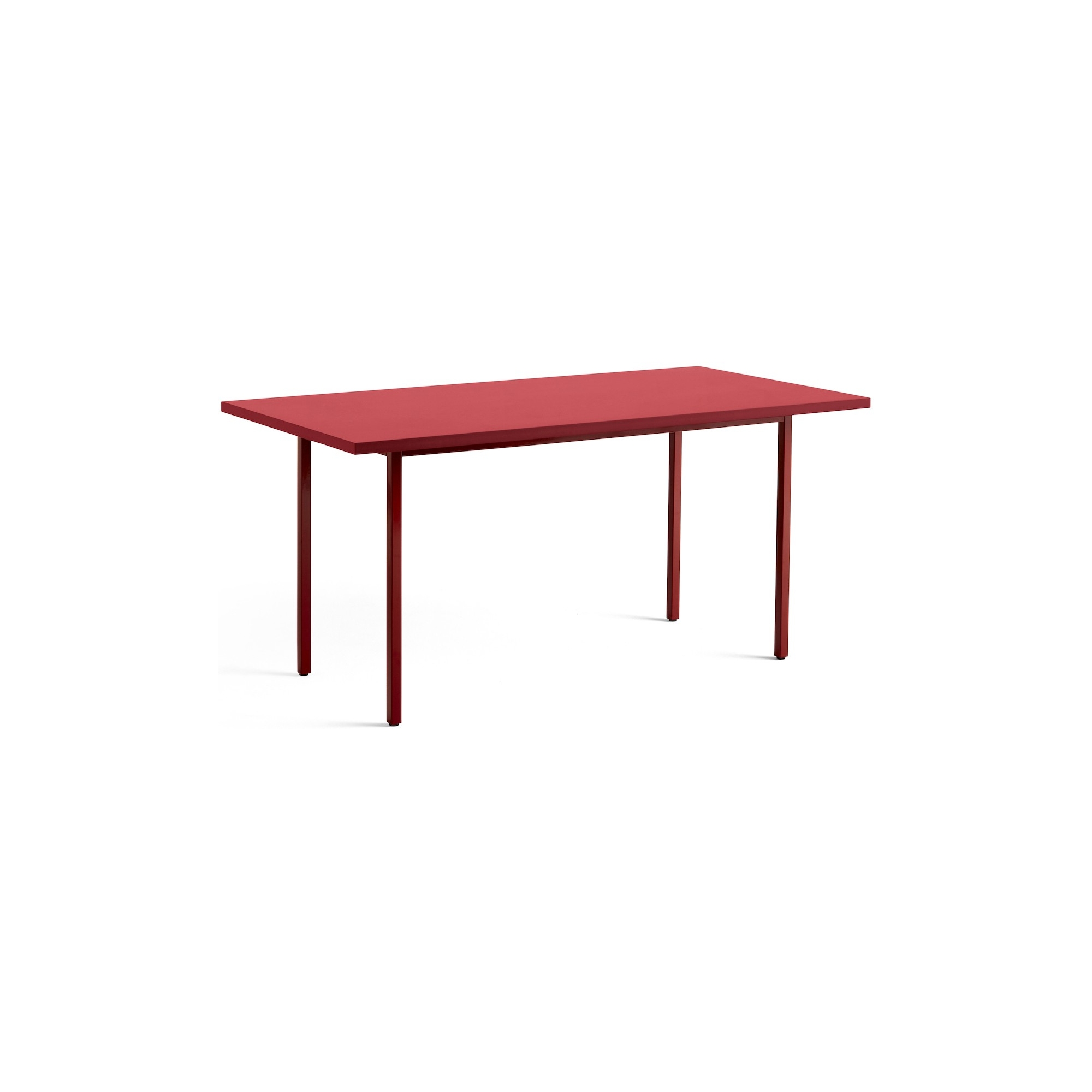 red / maroon-red - 160x82xH74 cm - TWO-COLOUR table - HAY