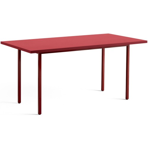 red / maroon-red - 160x82xH74 cm - TWO-COLOUR table - HAY