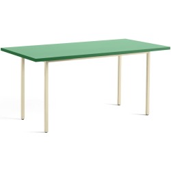 green / ivory - 160x82xH74 cm - TWO-COLOUR table - HAY