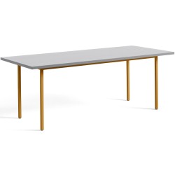 gris clair / ocre - 200x90xH74 cm - table TWO-COLOUR - HAY