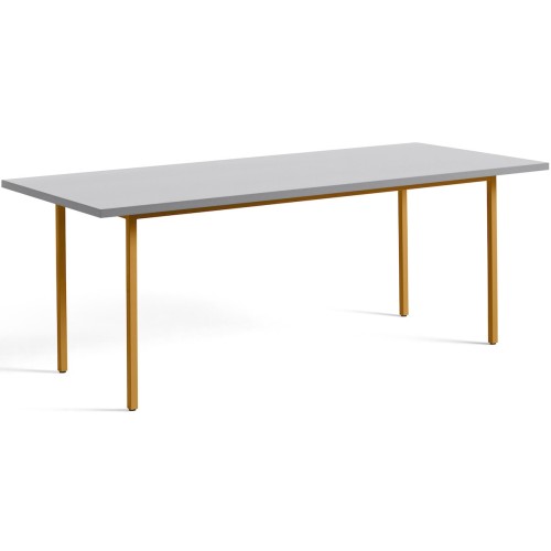 gris clair / ocre - 200x90xH74 cm - table TWO-COLOUR - HAY