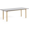 gris clair / ocre - 200x90xH74 cm - table TWO-COLOUR - HAY