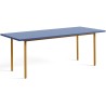 bleu / ochre - 200x90xH74 cm - TWO-COLOUR table - HAY