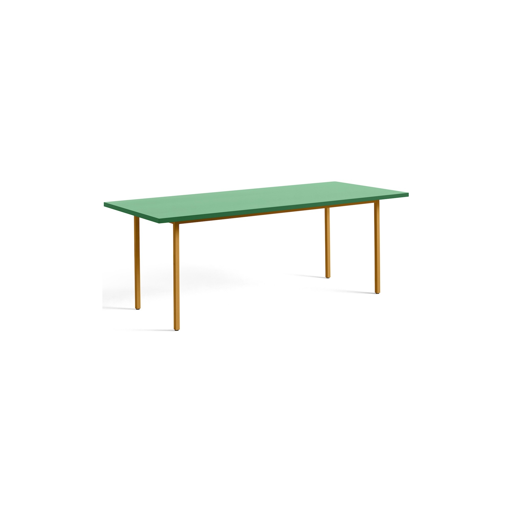 green / ochre - 200x90xH74 cm - TWO-COLOUR table - HAY