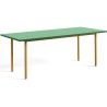 green / ochre - 200x90xH74 cm - TWO-COLOUR table - HAY