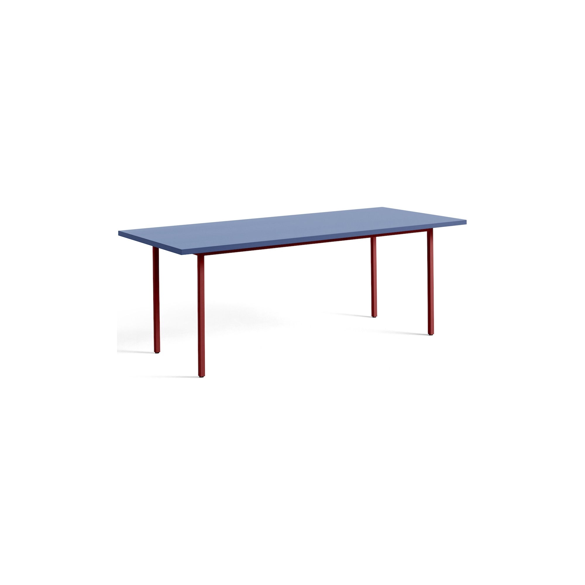 bleu / marron-rouge - 200x90xH74 cm - table TWO-COLOUR - HAY