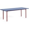 bleu / marron-rouge - 200x90xH74 cm - table TWO-COLOUR - HAY