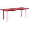 red / maroon-red - 200x90xH74 cm - TWO-COLOUR table - HAY