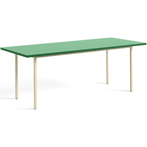 green / ivory - 200x90xH74 cm - TWO-COLOUR table - HAY