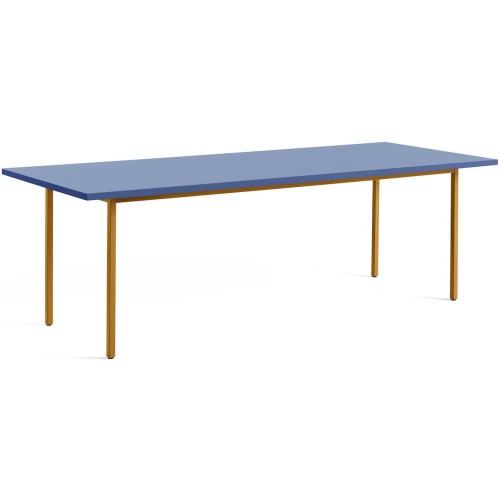 blue / ochre - 240x90xH74 cm - TWO-COLOUR table - HAY