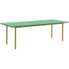 green / ochre - 240x90xH74 cm - TWO-COLOUR table - HAY