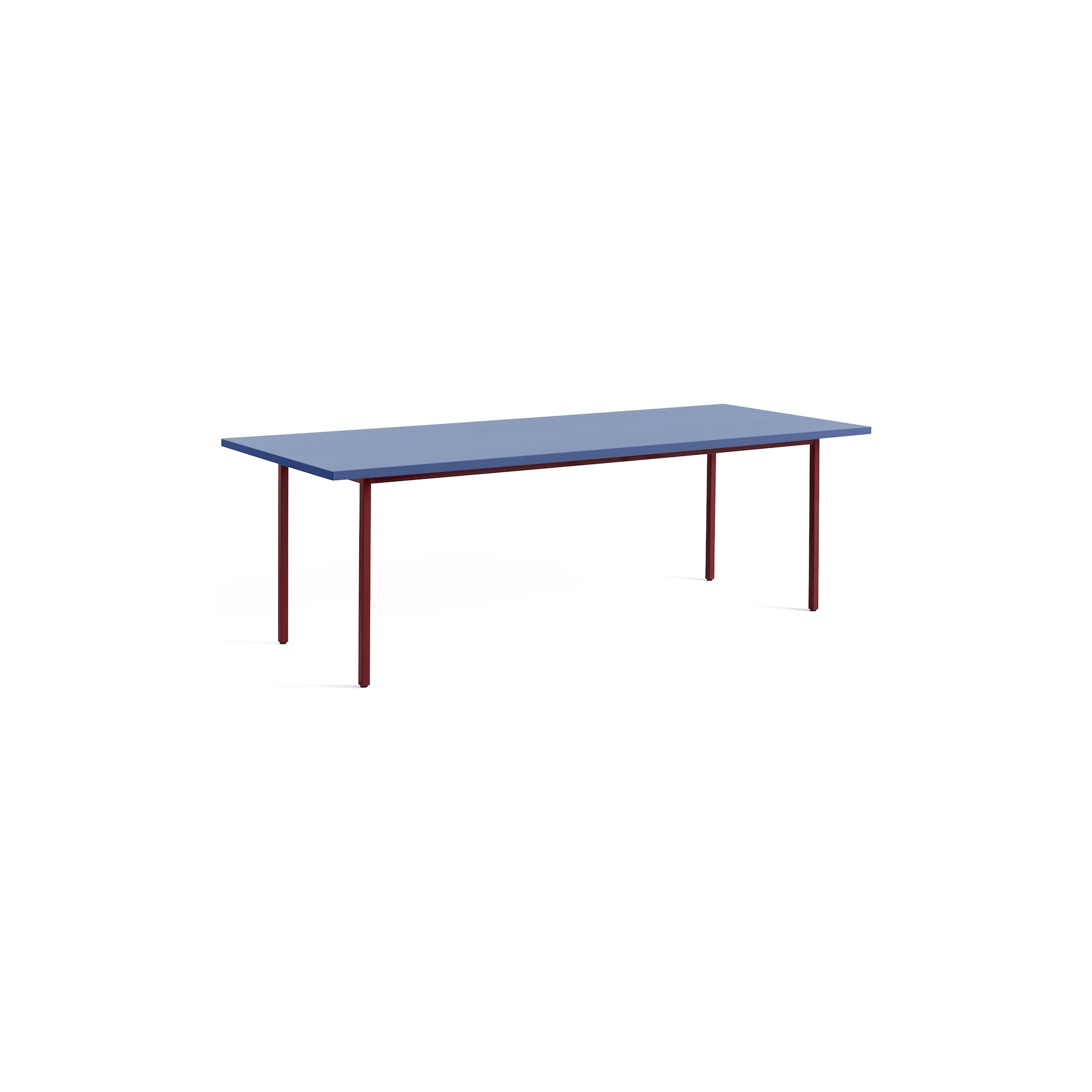 bleu / marron-rouge - 240x90xH74 cm - table TWO-COLOUR - HAY