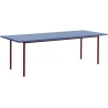 bleu / marron-rouge - 240x90xH74 cm - table TWO-COLOUR - HAY