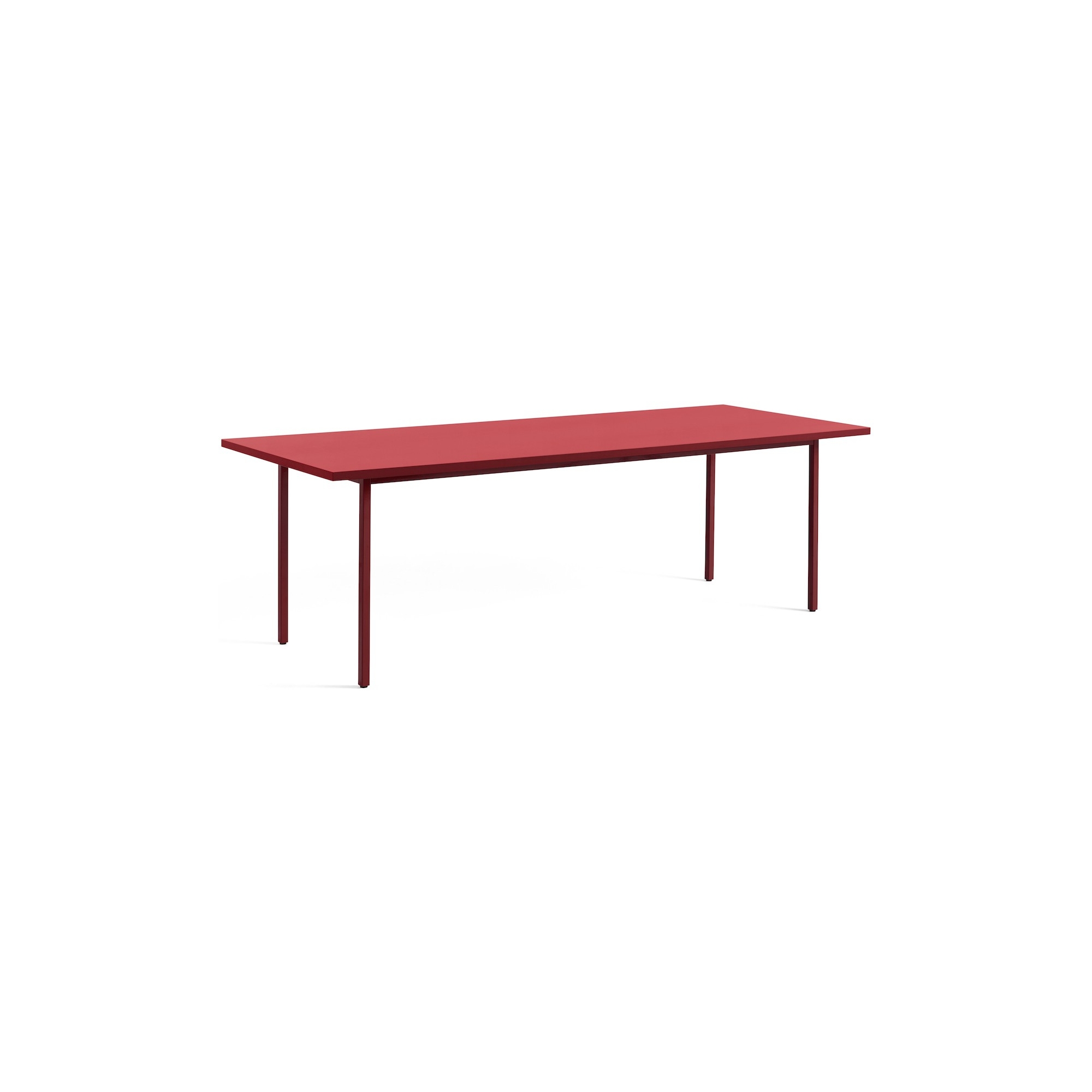 red / maroon-red - 240x90xH74 cm - TWO-COLOUR table - HAY