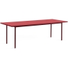 red / maroon-red - 240x90xH74 cm - TWO-COLOUR table - HAY