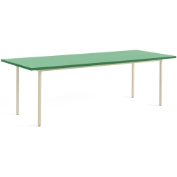 green / ivory - 240x90xH74 cm - TWO-COLOUR table - HAY