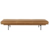 Daybed Outline – cuir Refine cognac + pieds noirs - Muuto