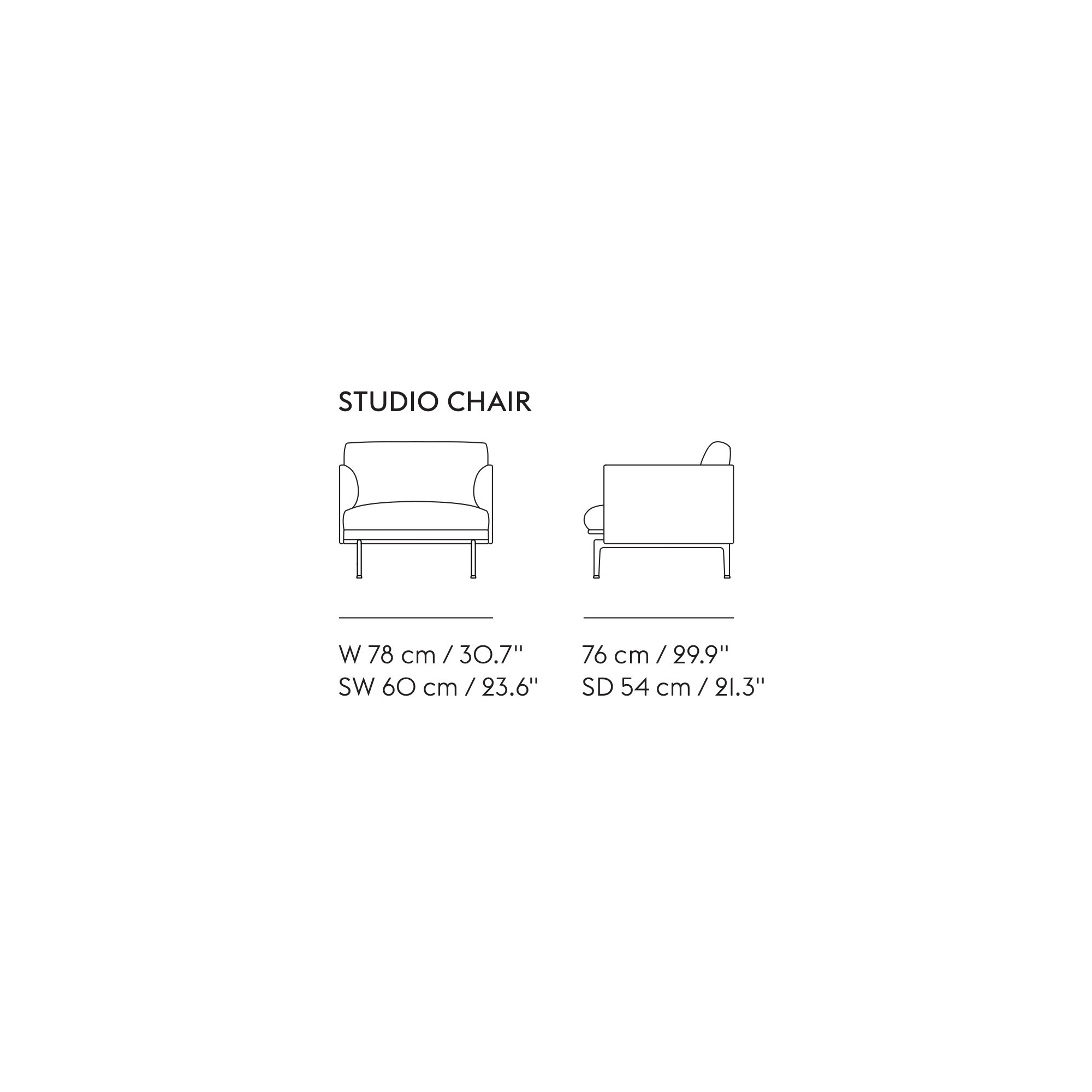 Outline Studio 1-seater - Muuto