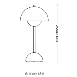 &Tradition – FlowerPot VP9 wireless table lamp, signal green