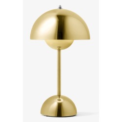 &Tradition – FlowerPot VP9 wireless table lamp, brass plated