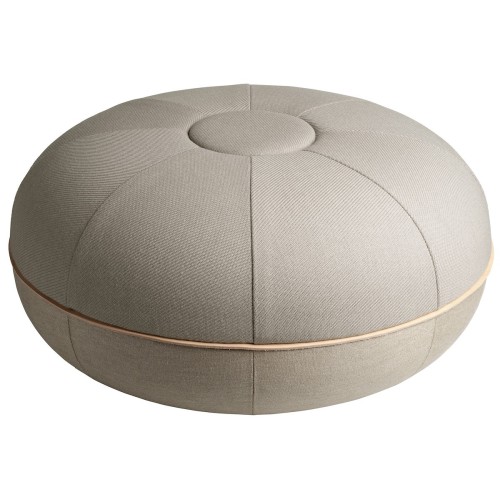 Pouf Fritz Hansen – Ø60 x H29 cm – Twill Weave 230 / Canvas Beige