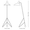 lampadaire Tripod noir - HM8 &tradition