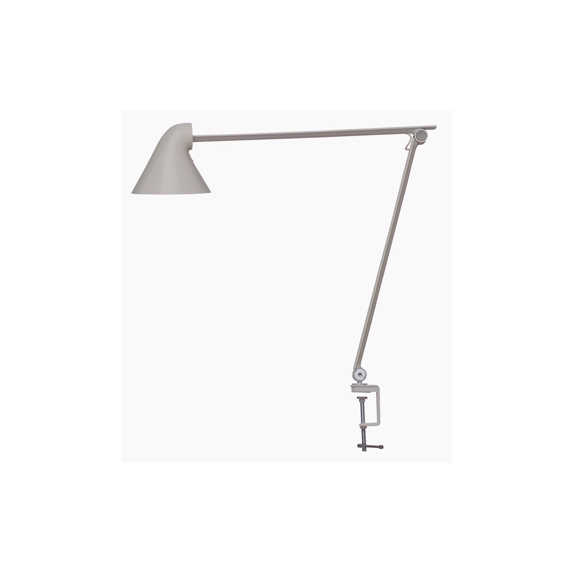 NJP with clamp – Light grey - Louis Poulsen