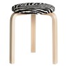 Zebra fabric - stool 60 classic - Artek