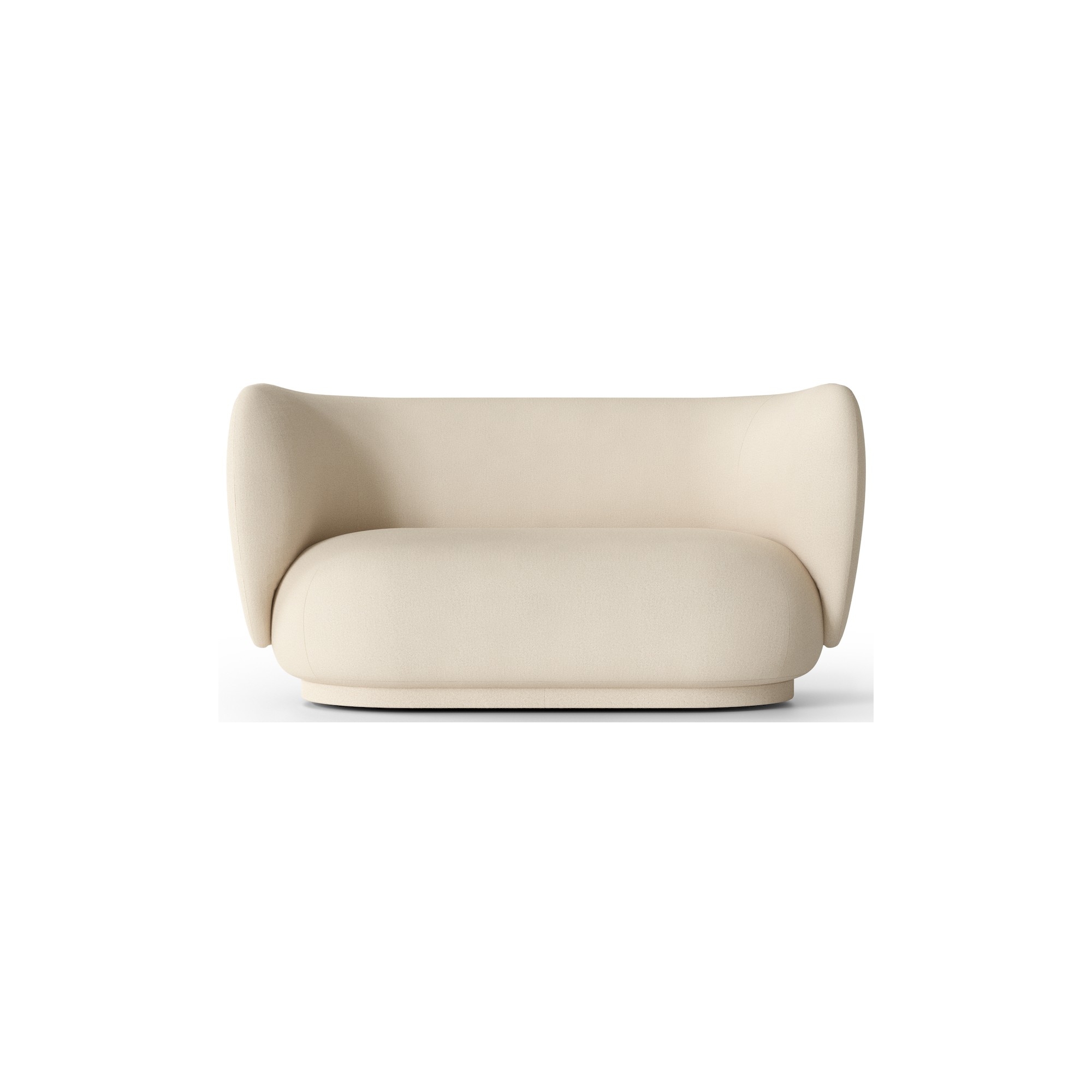 Ferm Living – Canapé 2 places Rico, Brushed Off-white