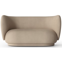 Rico 2-seater sofa – Brushed sand - Ferm Living