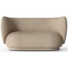 Rico 2-seater sofa – Brushed sand - Ferm Living