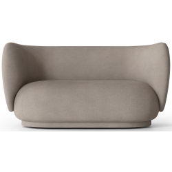 Rico 2-seater sofa – Brushed warm grey - Ferm Living