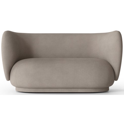 Ferm Living – Rico 2-seater sofa, Brushed warm grey