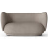 Rico 2-seater sofa – Brushed warm grey - Ferm Living