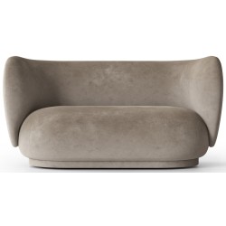 Canapé 2 places Rico – Faded Velvet 26 beige - Ferm Living