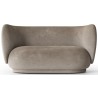 Rico 2-seater sofa – Faded Velvet 26 beige - Ferm Living