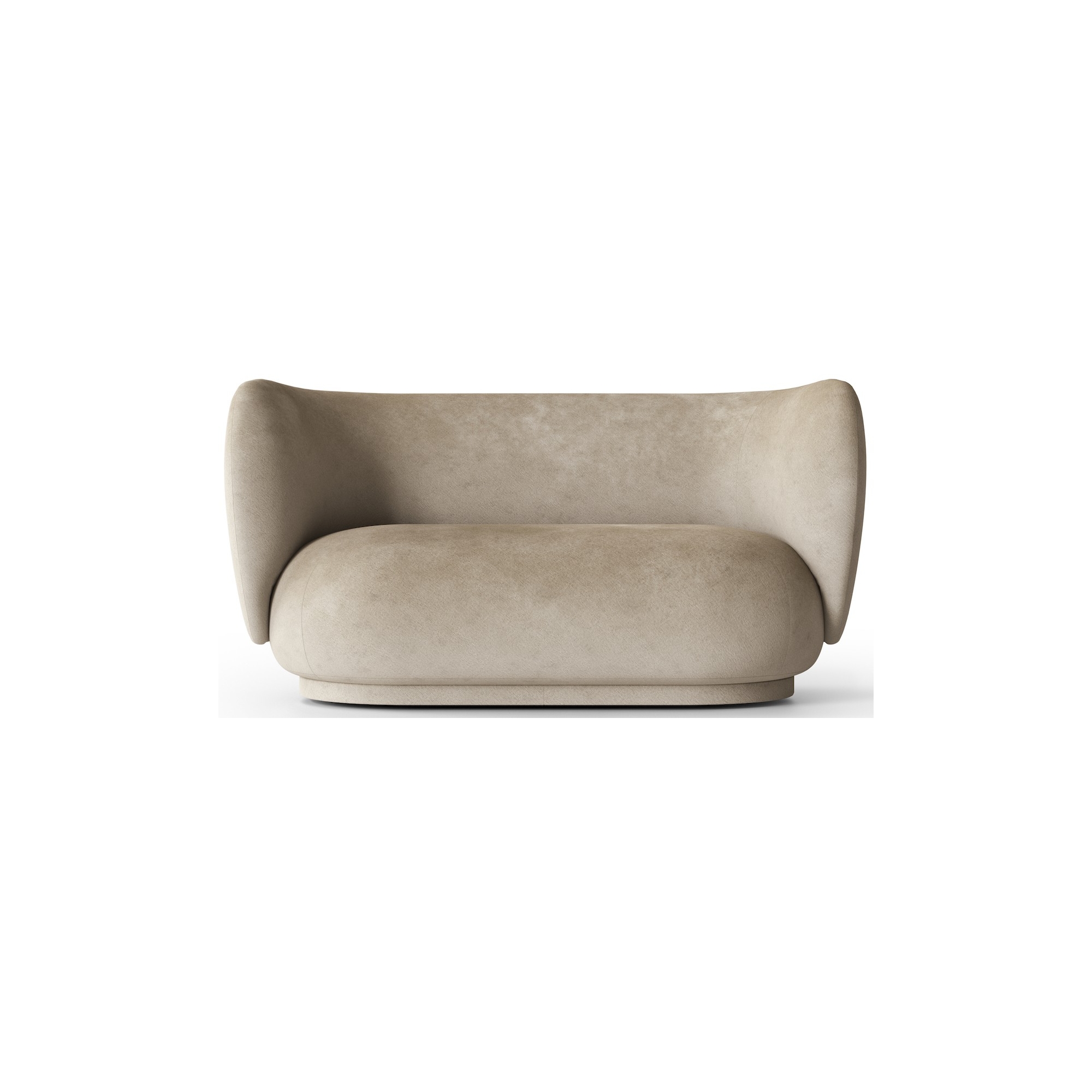 Rico 2-seater sofa – Faded Velvet 16 sand - Ferm Living