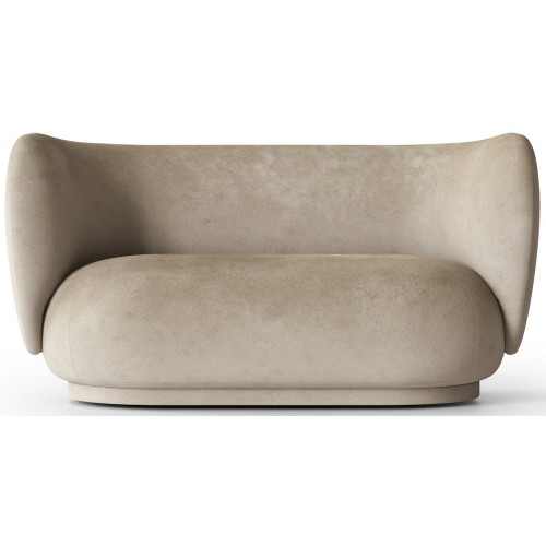 Ferm Living – Canapé 2 places Rico, Faded Velvet 16 sand