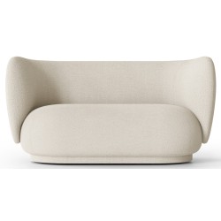 Bouclé off-white fabric - Rico 2-seater sofa - Ferm Living