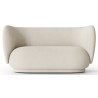 Bouclé off-white fabric - Rico 2-seater sofa - Ferm Living