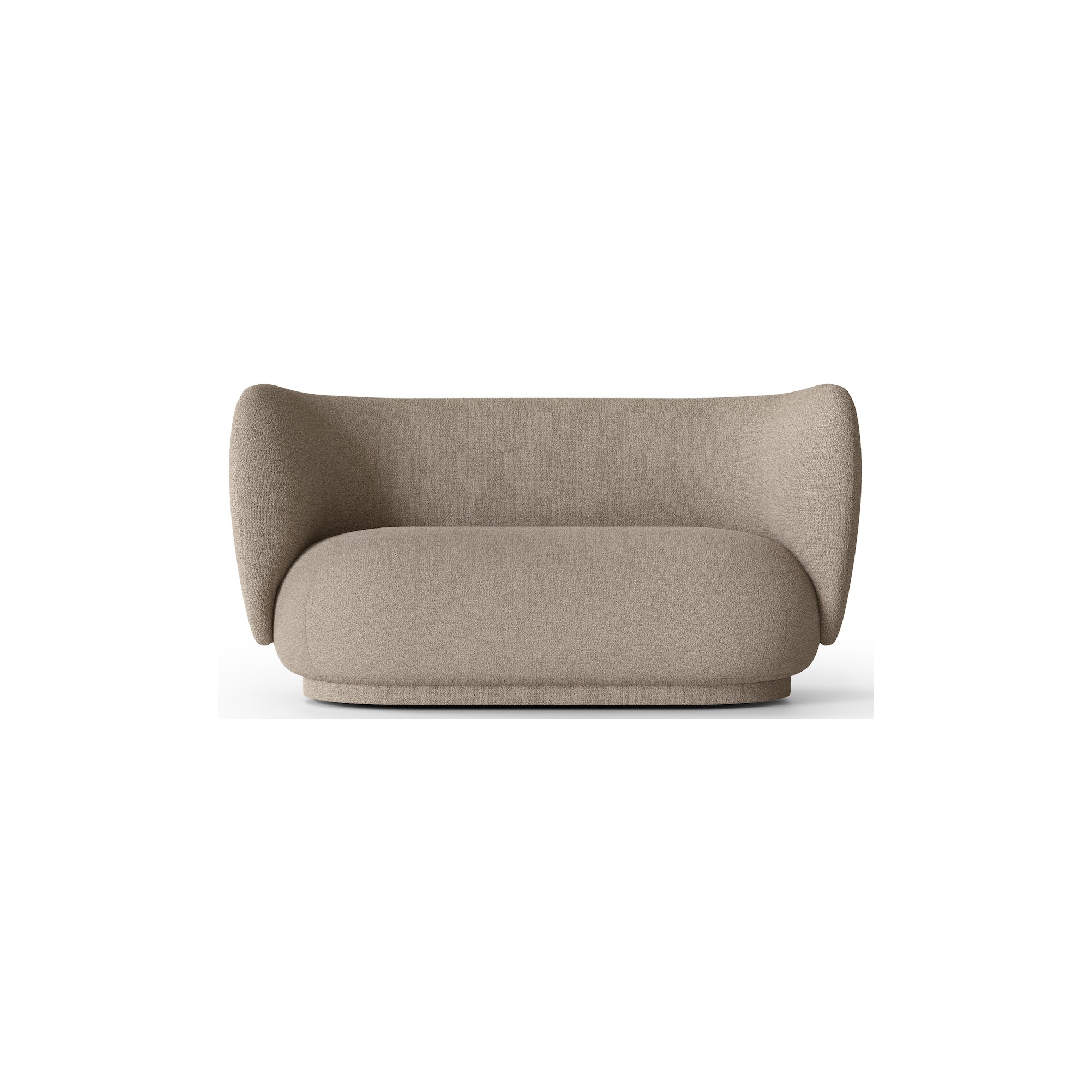 Ferm Living – Canapé 2 places Rico, Bouclé sand