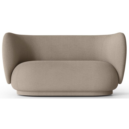 Ferm Living – Canapé 2 places Rico, Bouclé sand